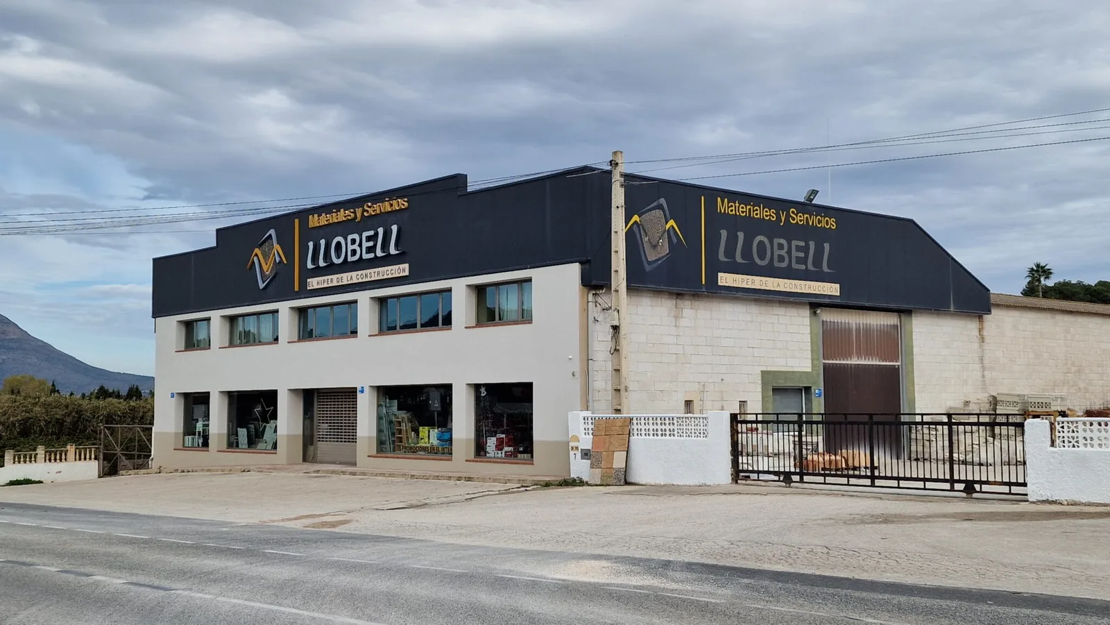 Vista del almacén de Materiales Llobell